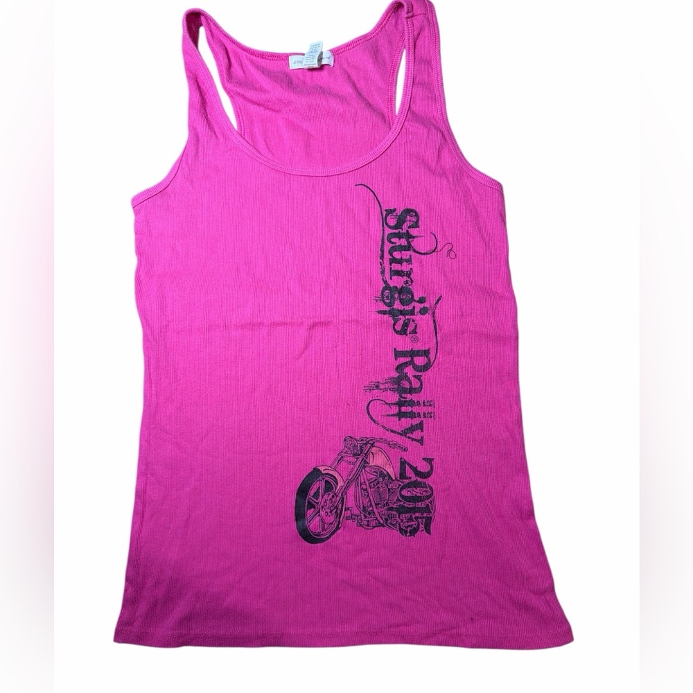 Sturgis Rally 2015 Pink Graphic Tank Top
